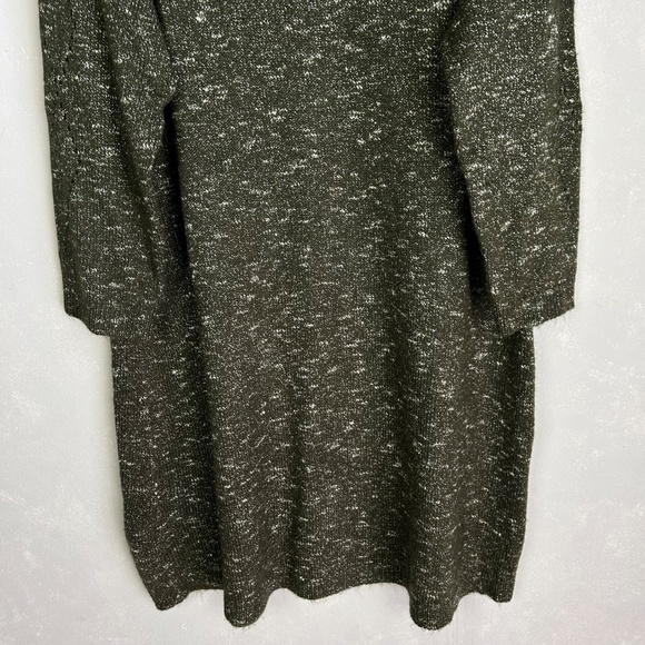 Talbots plus size 3X shift sweater dress midi pointelle knit green NEW - Picture 3 of 10